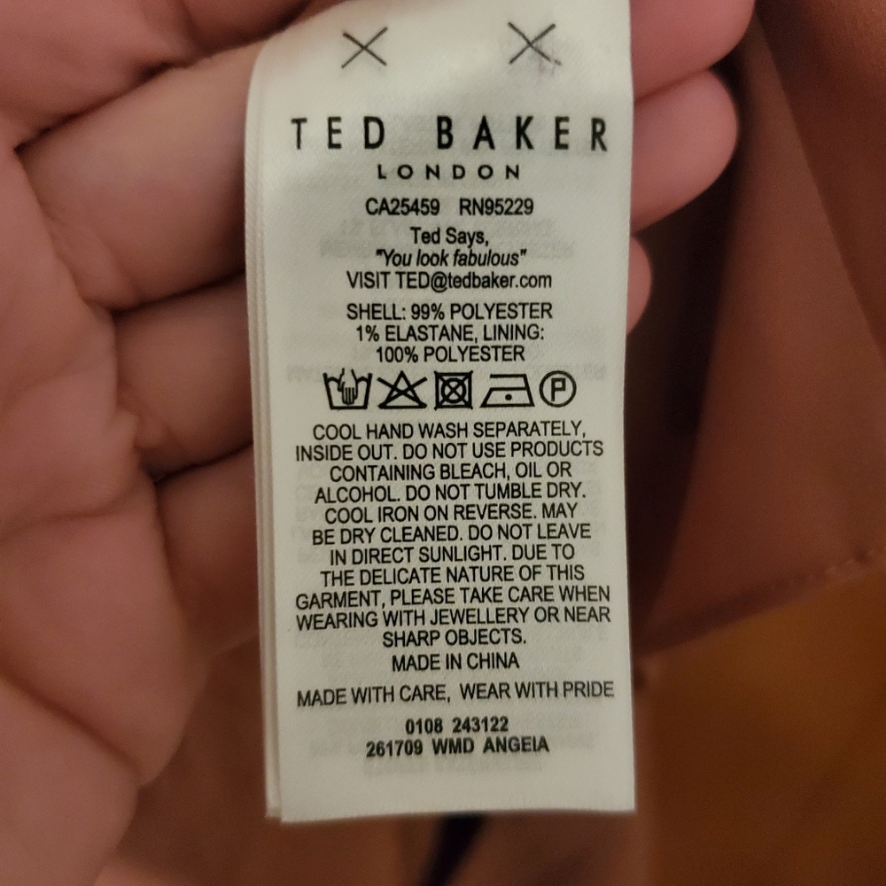 Ted Baker Angeia Textured Midi Dress - Picture 5 of 6